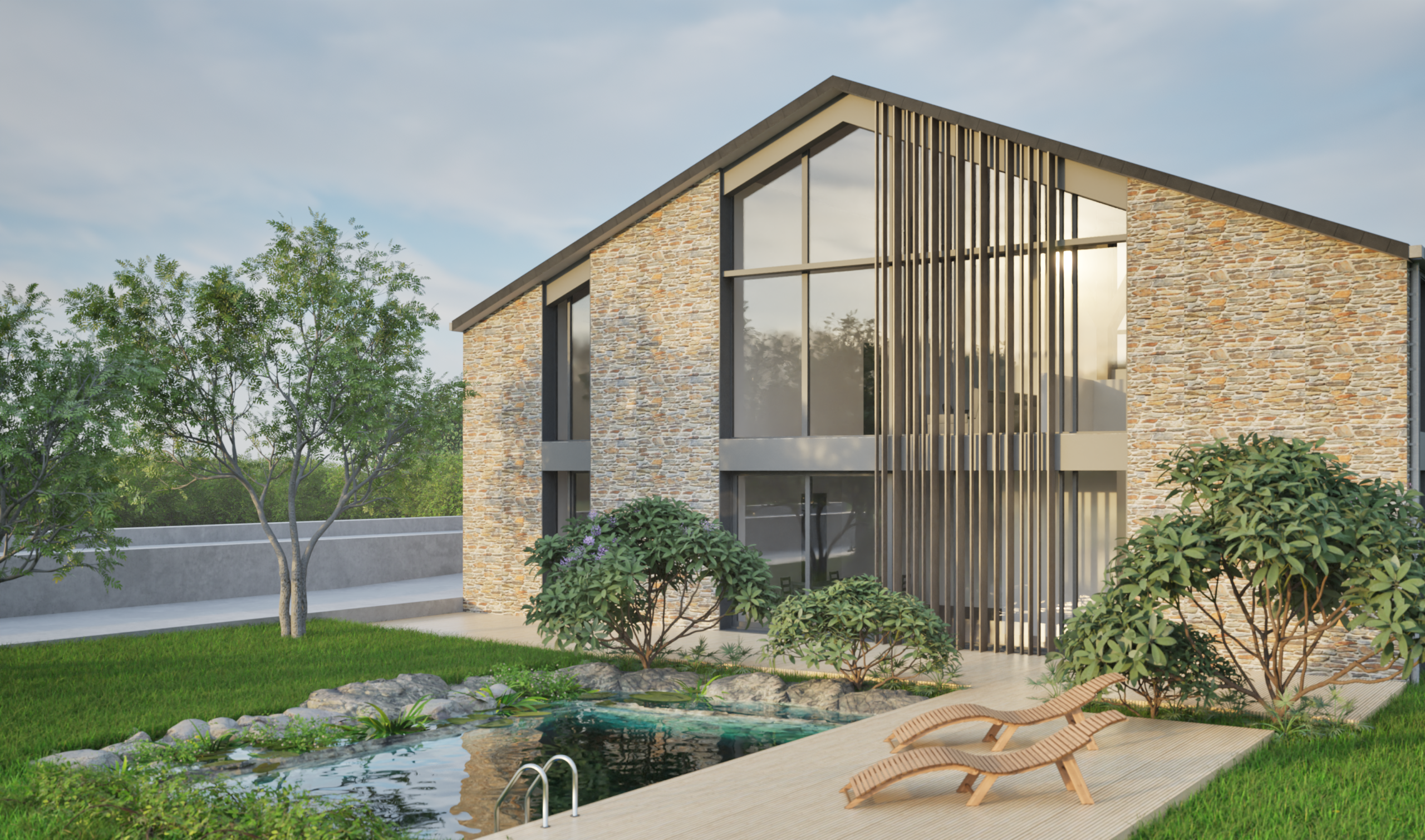 Projet architectural Transformation d’une grange 